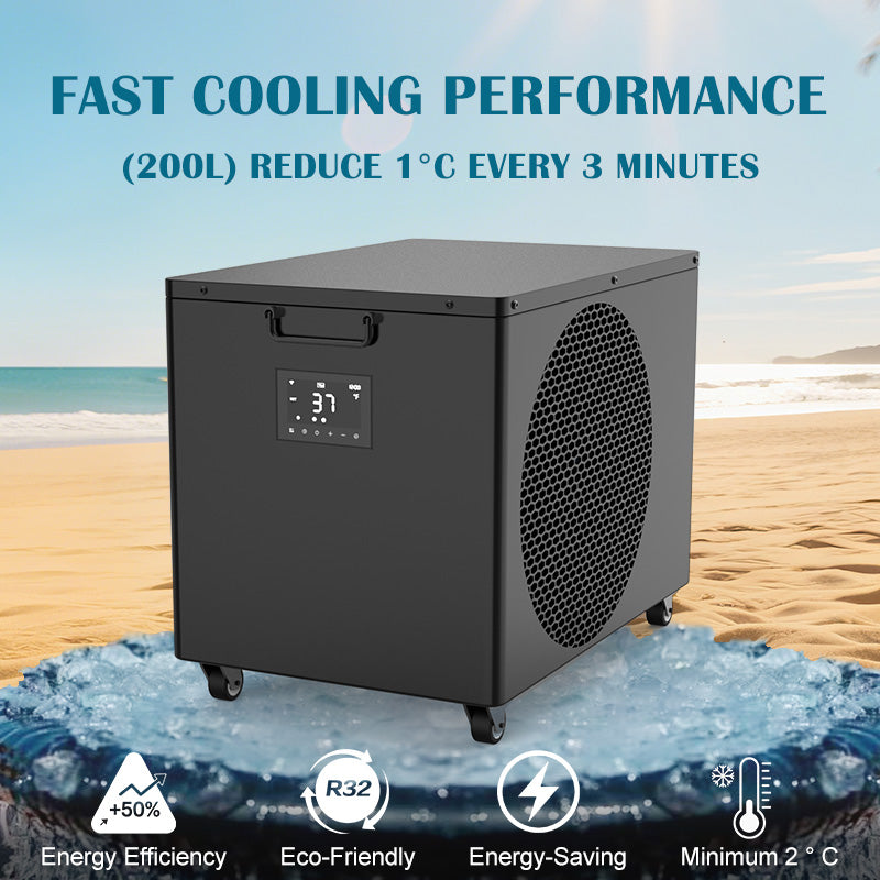 🎁On Sale 1HP / 0.5HP Cold Plunge Chillers, Foldable Ice Bath Tubs
