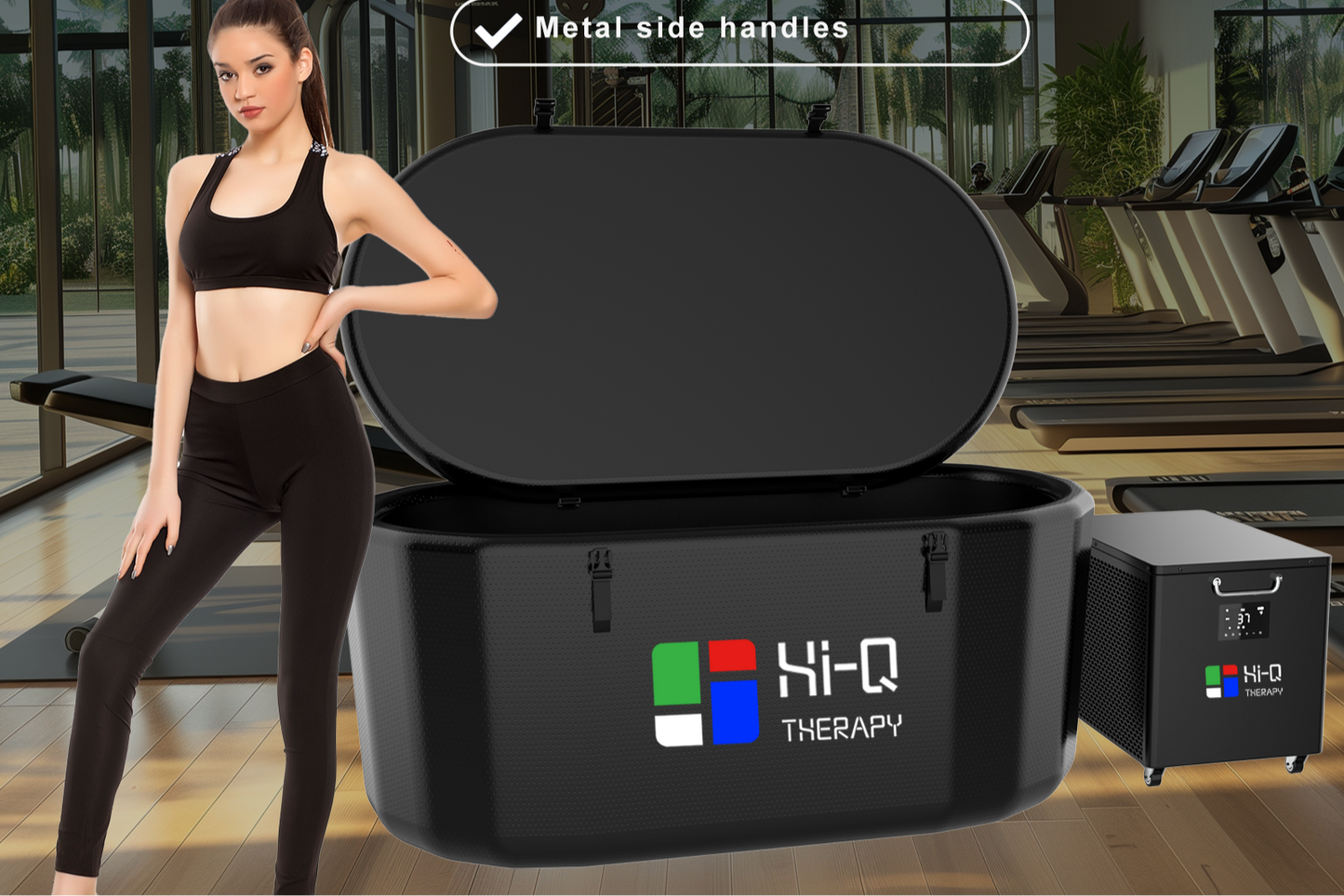 Hi-Q Therapy Smart UV disinfection Cold plunge lce Bath 1.0hp Chiller Pro With Wifi and Pump