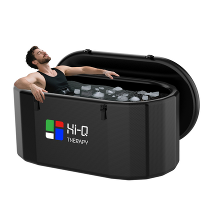 Hi-Q Therapy Black Cold Plunge Tub Inflatable Ice Bath Tubs Portable Ice Bath Barrel(bathtub only)