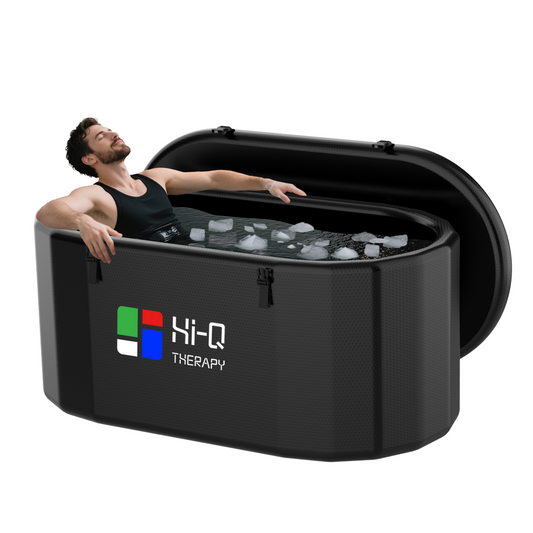 Hi-Q Therapy Black Cold Plunge Tub Inflatable Ice Bath Tubs Portable Ice Bath Barrel(bathtub only)
