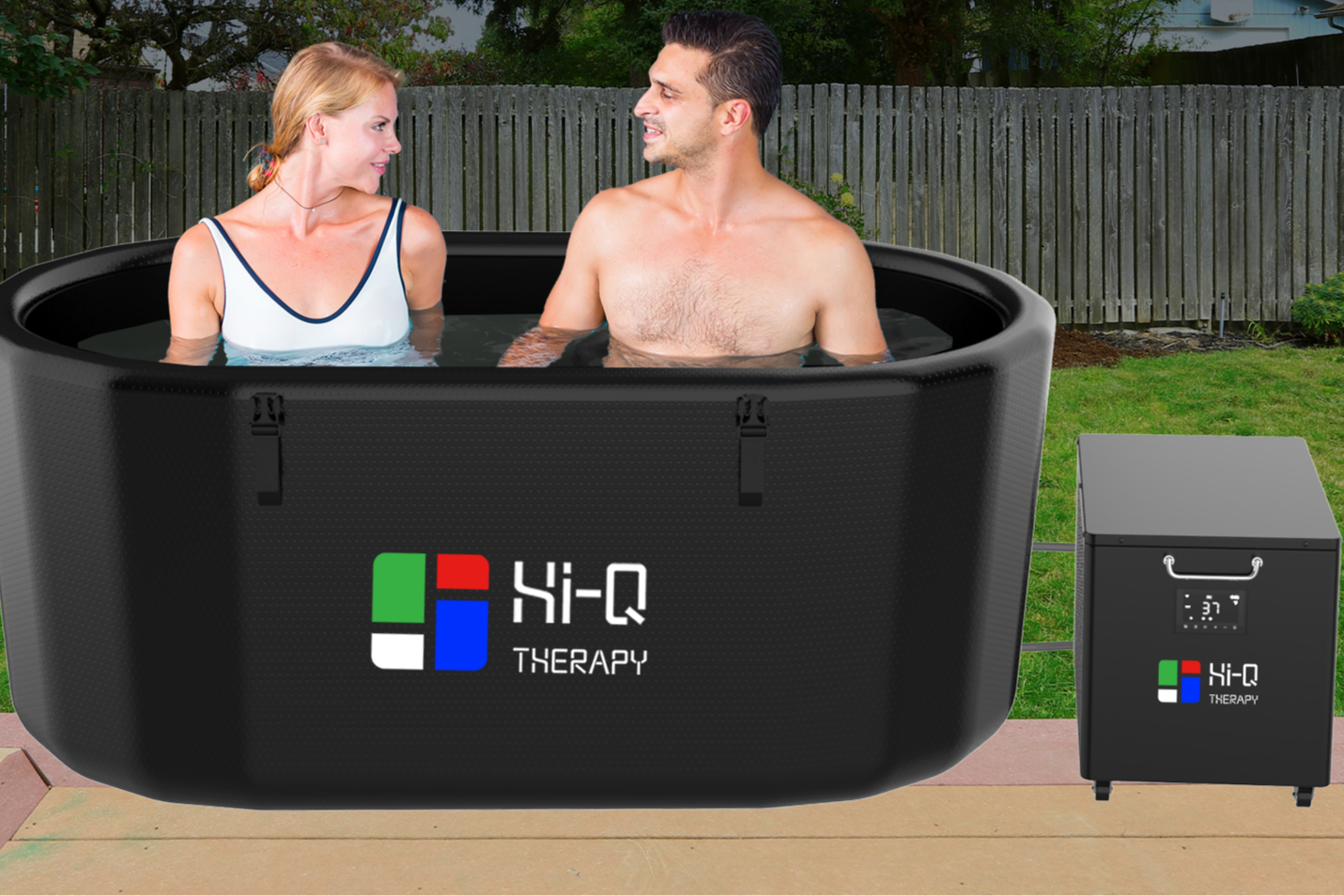 Hi-Q Therapy Smart UV disinfection Cold plunge lce Bath 2.0hp Chiller Pro With Wifi and Pump