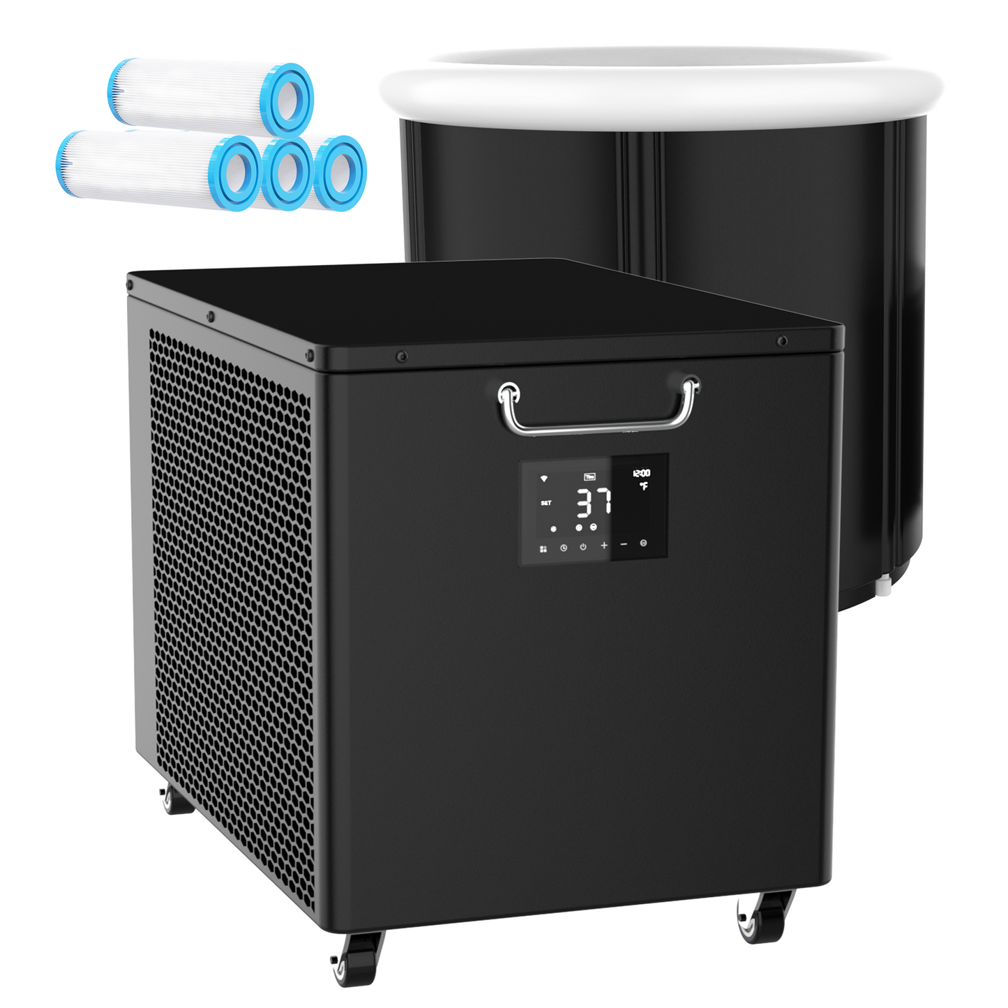 Hi-Q Therapy Smart UV disinfection Cold plunge lce Bath 1.0hp Chiller Pro With Wifi and Pump