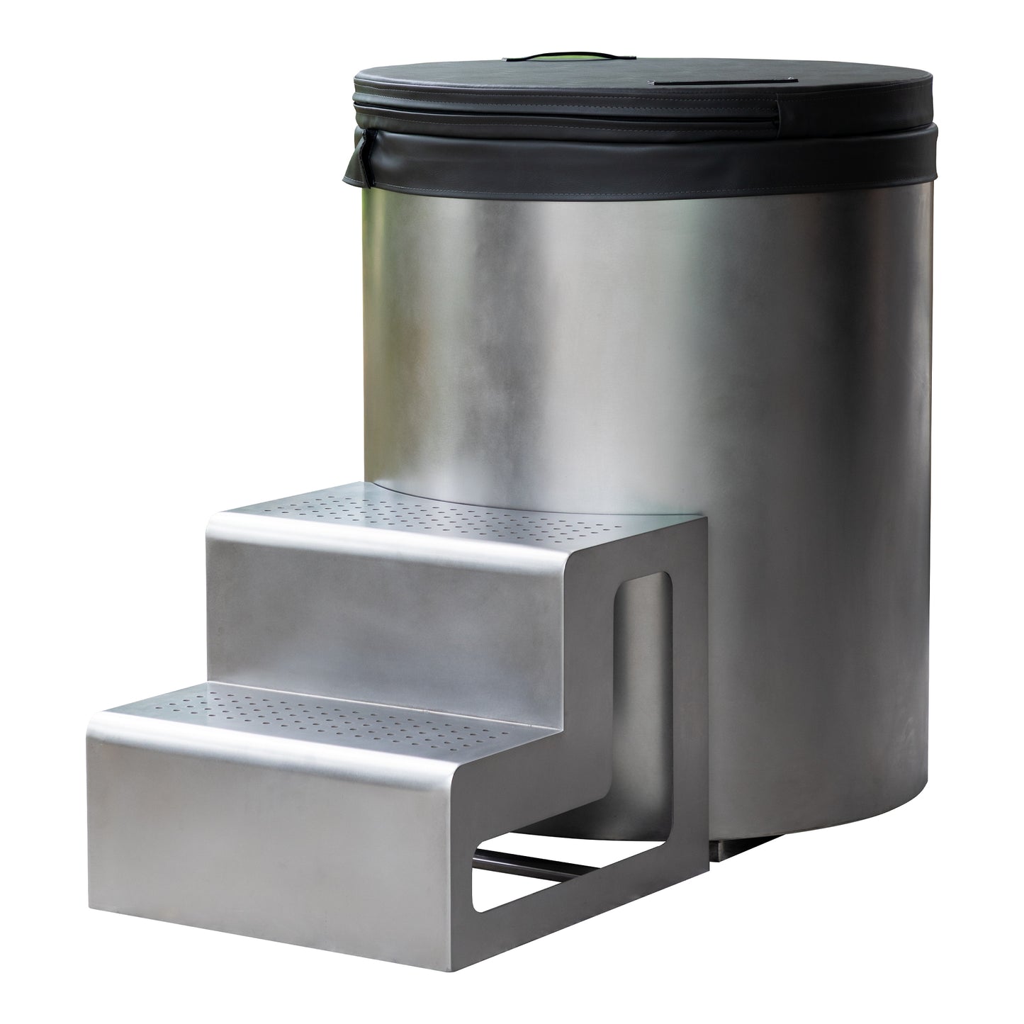 304 Stainless Steel Round Tub Commercial Cold Plunge Tub – φ80×100 cm Ice Bath Tub for Professional Recovery