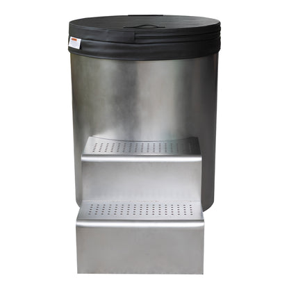 304 Stainless Steel Round Tub Commercial Cold Plunge Tub – φ80×100 cm Ice Bath Tub for Professional Recovery