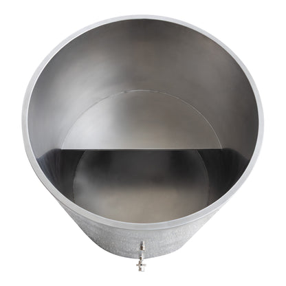 304 Stainless Steel Round Tub Commercial Cold Plunge Tub – φ80×100 cm Ice Bath Tub for Professional Recovery