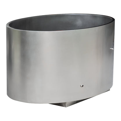Premium 304 Stainless Steel Oval Ice Bath Tub – Fashion Cold Plunge Tub for Chiller Systems