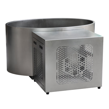 Premium 304 Stainless Steel Oval Ice Bath Tub – Fashion Cold Plunge Tub for Chiller Systems