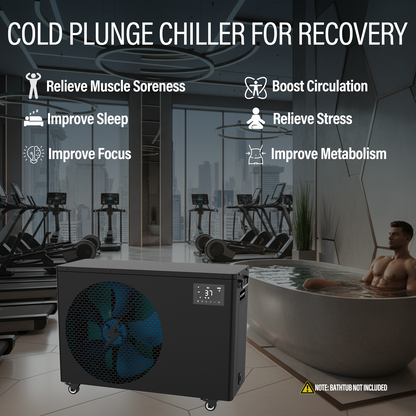 Hi-Q Therapy Cold Plunge lce Bath 1.0hp Chiller Ultra With Wifi and Pump UV sterilizer