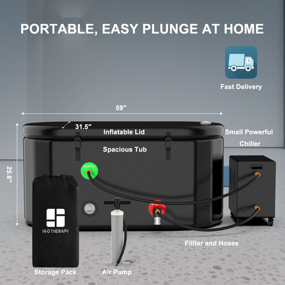 Hi-Q Therapy Cold Plunge Tub with Chiller 1Hp