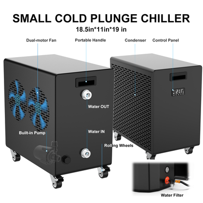 Hi-Q Therapy Cold Plunge Tub with Chiller 1Hp