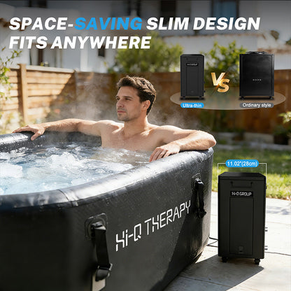 Hi-Q Therapy Cold Plunge lce Bath 1.0hp Chiller Ultra With Wifi and Pump UV sterilizer