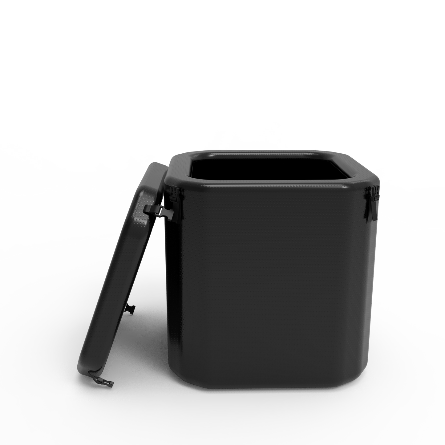 Hi-Q Therapy Quadrilateral Cold Plunge Recovery Barrel IceBath Black