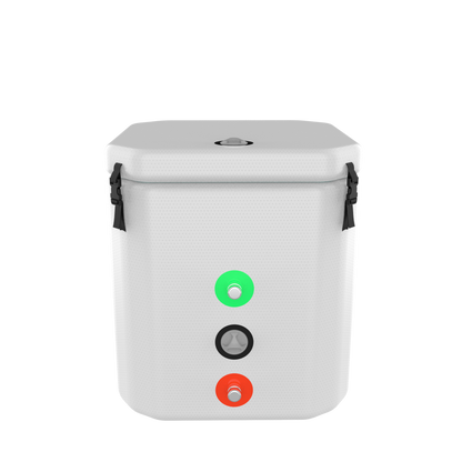 Hi-Q Therapy Quadrilateral Cold Plunge Recovery Barrel IceBath Gray-green