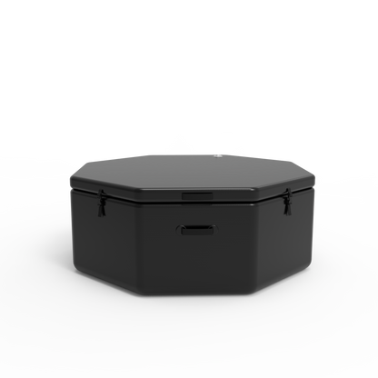 Hi-Q Therapy Black 180*65cm Octagonal Ice Bath Tub Athletes Recovery Cold Water Bath