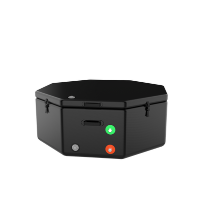 Hi-Q Therapy Black 180*65cm Octagonal Ice Bath Tub Athletes Recovery Cold Water Bath